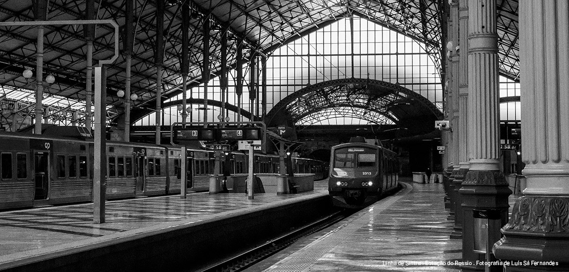 Linha de Sintra. Estação do Rossio. Fotografia de Luís Sá Fernandes 