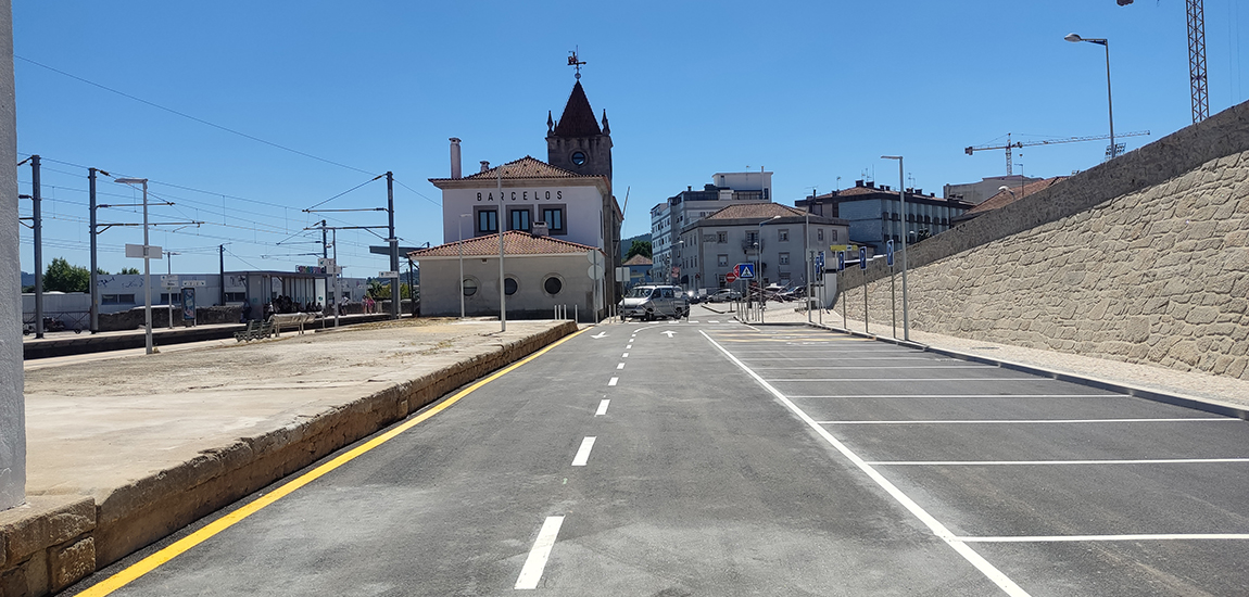 Novo Parque de Estacionamento na Estação de Barcelos.