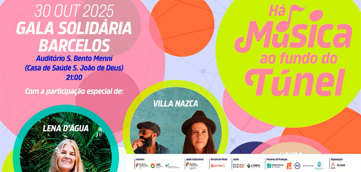 Cartaz Gala Solidária em Barcelos | 30 de outubro | 21h00