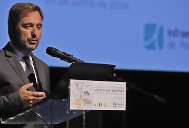 Fotografia da apresentação da futura Estação de Santo Ovídio