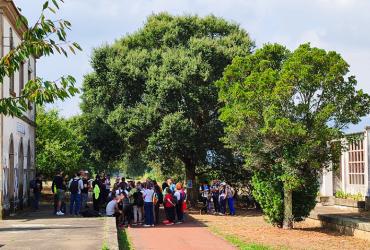 Fotografia da  visita e caminhada ao Ramal de Monção