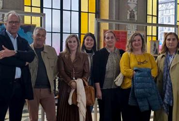 Da esquerda para a direita: Manoel Batista, Presidente da Câmara Municipal de Melgaço e sua Equipa, Sónia Rodrigues em representação da CP - Comboios de Portugal e Ana Vaz Ribeiro em representação da Infraestruturas de Portugal e IP Património.