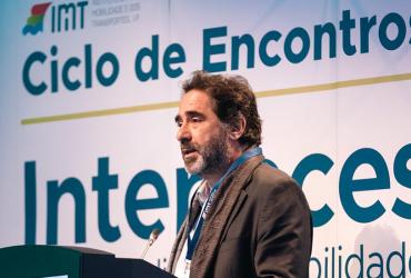 Presidente do IMT, João Caetano, discursa na abertura do evento: fotografia 2