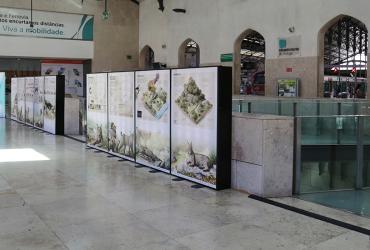 Imagem da Exposição na Estação ferroviária do Rossio sobre a preservação do lince-ibérico