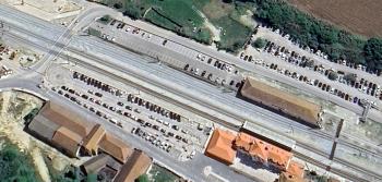 Imagem 1 - Parque de Estacionamento junto à Estação Ferroviária de Santarém